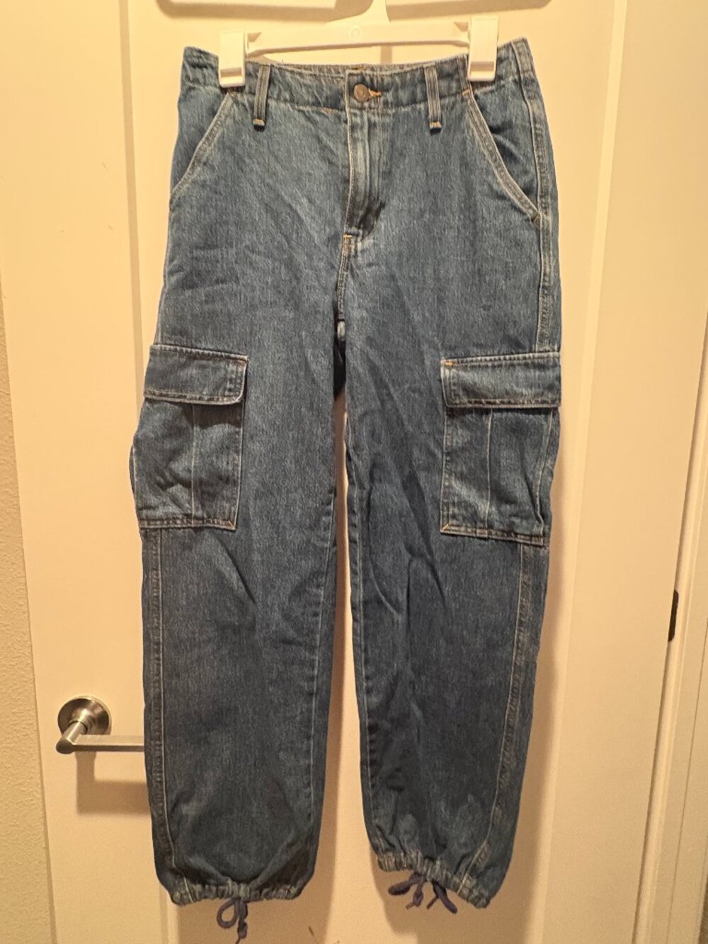Levis 94 Baggy Denim Cargo Pants WATERLESS Size 25 New With Tags